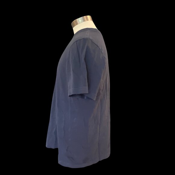 Life Is Good Graphic Tee T- Shirt Sz M Man & Dog Slate Blue - Picture 4 of 6